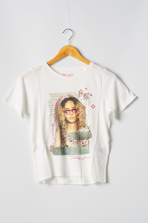 T-shirt fille Teddy Smith blanc taille : 14 A 12 FR (FR)