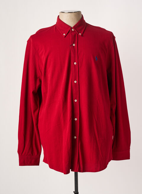 Chemise manches longues homme Ralph Lauren rouge taille : XXL 64 FR (FR)