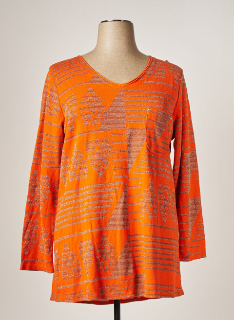 Pull tunique femme Piment Rouge orange taille : 42 15 FR (FR)