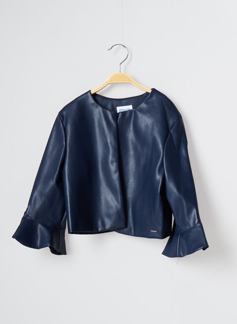 Veste simili cuir fille Mayoral bleu taille : 12 A 13 FR (FR)