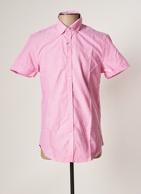 Chemise manches courtes homme Cambe rose taille : 3XL 20 FR (FR)