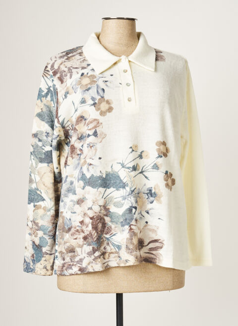 Polo femme Claude De Saivre blanc taille : 48 44 FR (FR)