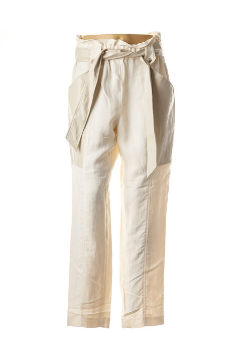 Pantalon droit femme Twinset beige taille : 42 37 FR (FR)