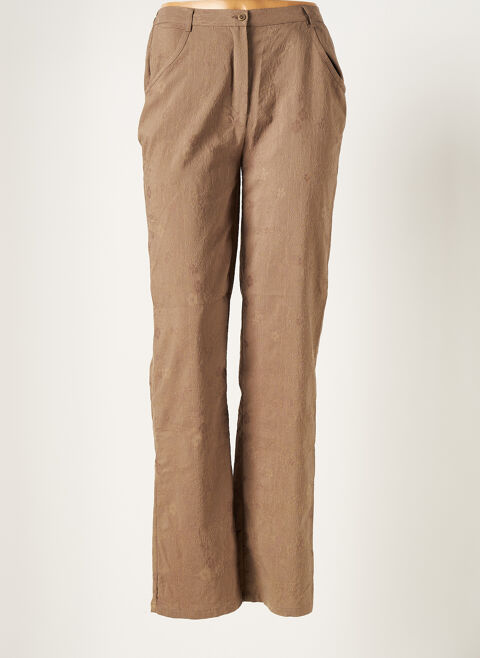 Pantalon droit femme Griffon marron taille : 40 12 FR (FR)