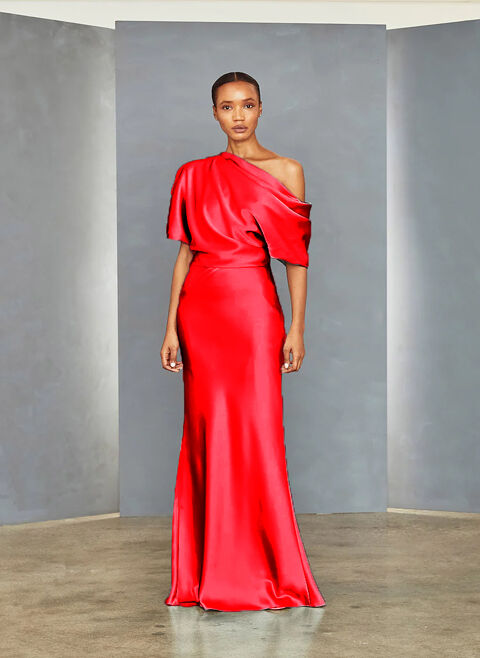 Robe longue femme Amsale rouge taille : 40 219 FR (FR)