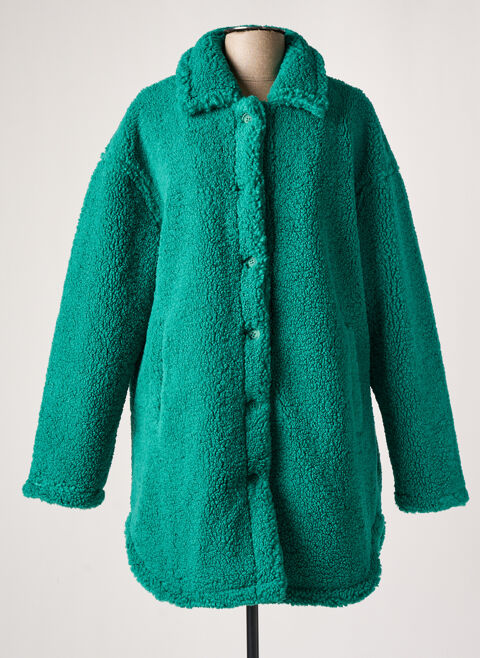 Manteau long femme Ichi vert taille : 34 54 FR (FR)