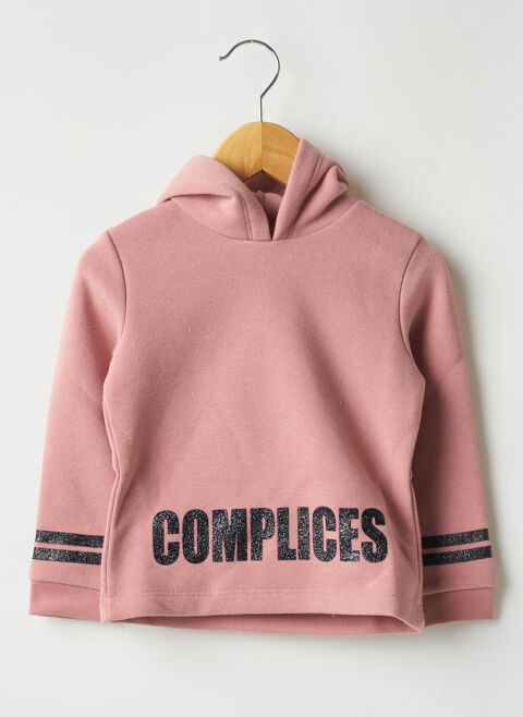 Sweat-shirt  capuche fille Complices rose taille : 6 A 10 FR (FR)