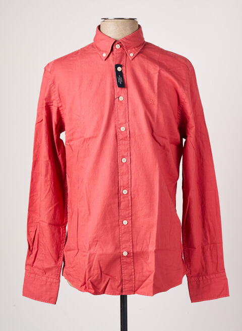 Chemise manches longues homme Hackett rouge taille : XL 52 FR (FR)