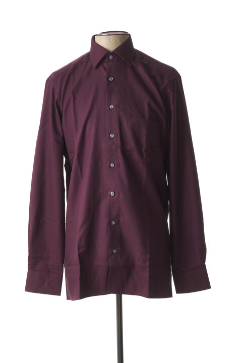 Chemise manches longues homme Olymp violet taille : S 13 FR (FR)