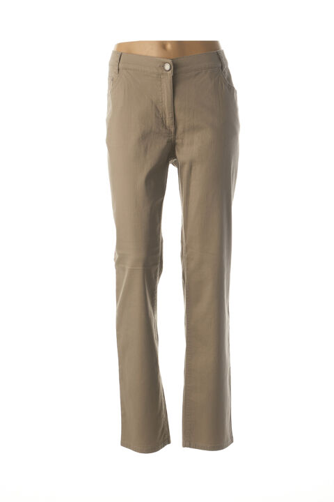 Pantalon slim femme Adelina By Scheiter beige taille : 50 19 FR (FR)