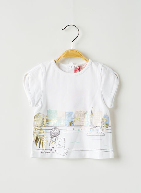 T-shirt fille Lili Gaufrette blanc taille : 6 M 10 FR (FR)