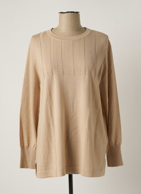 Pull femme Persona By Marina Rinaldi beige taille : 42 83 FR (FR)