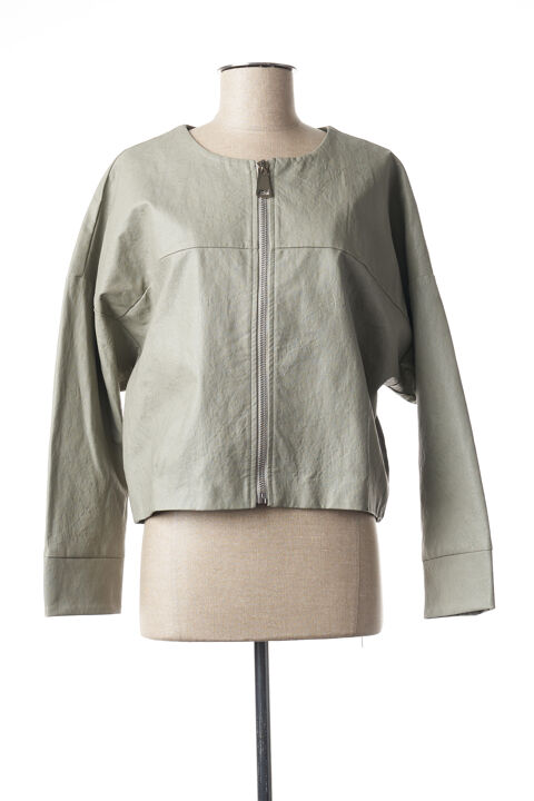 Veste simili cuir femme Ams Pure vert taille : 40 39 FR (FR)