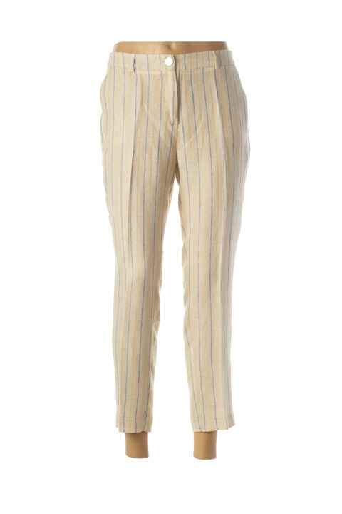 Pantalon 7/8 femme Julie Guerlande beige taille : 48 15 FR (FR)