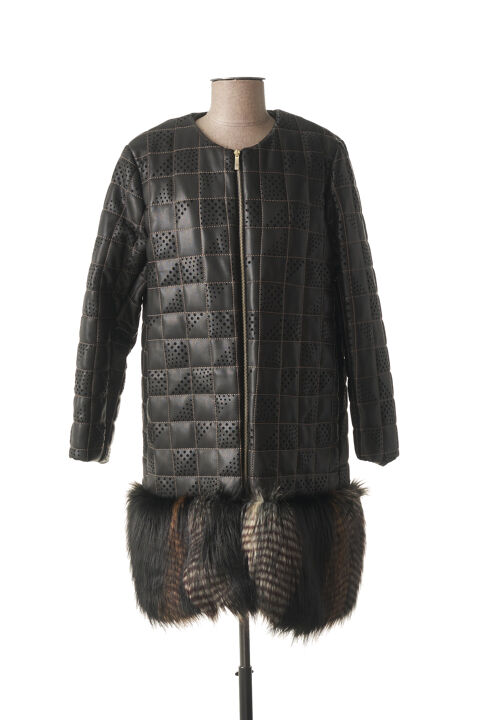 Manteau long femme Kontessa noir taille : 36 49 FR (FR)