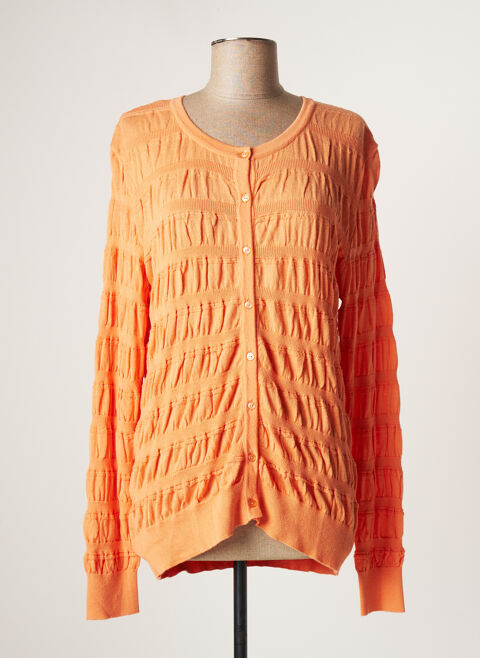 Gilet manches longues femme Micha orange taille : 38 24 FR (FR)