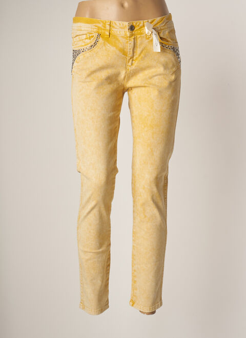Jeans coupe slim femme Et Compagnie jaune taille : 34 28 FR (FR)