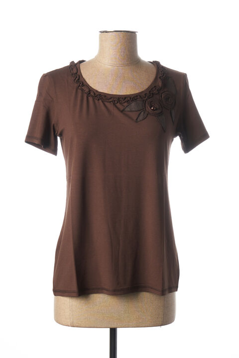 T-shirt femme Meri & Esca marron taille : 42 17 FR (FR)