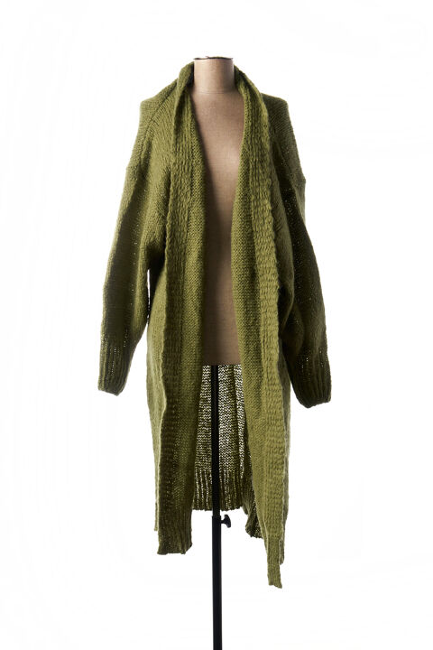 Gilet manches longues femme La Fee Maraboutee vert taille : 36 44 FR (FR)