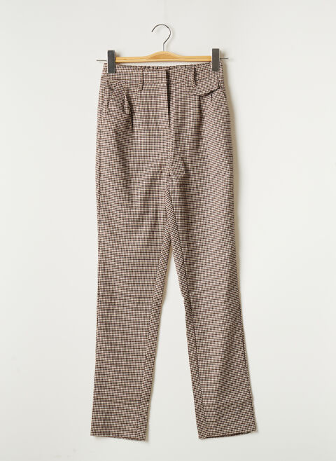 Pantalon droit femme Deeluxe beige taille : 34 16 FR (FR)