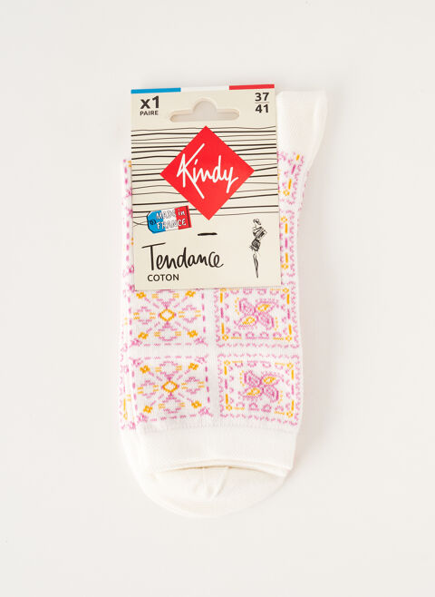 Chaussettes femme Kindy blanc taille : 41 3 FR (FR)