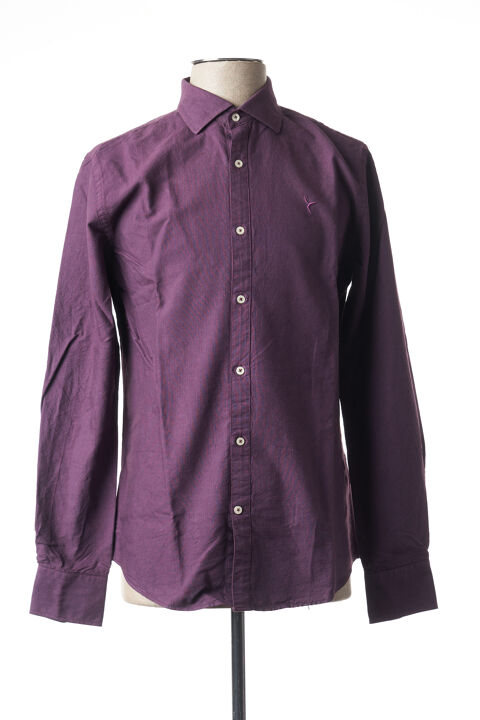 Chemise manches longues homme Carnet De Vol violet taille : S 11 FR (FR)