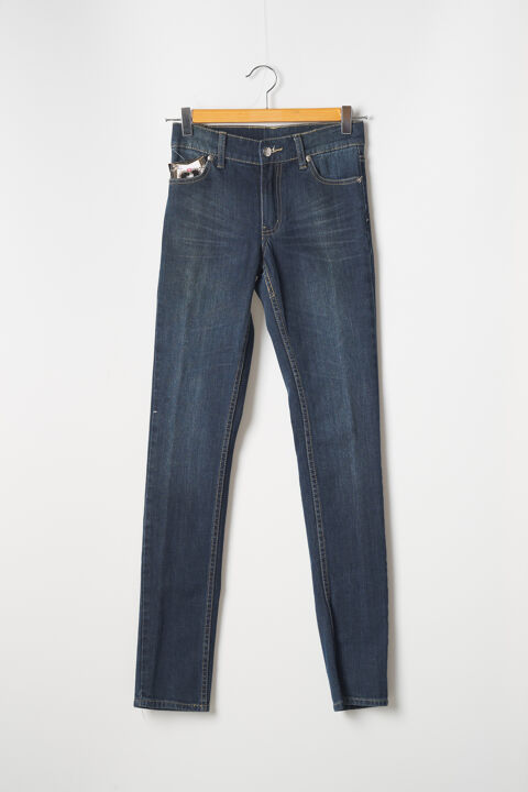 Jeans coupe slim femme Cheap Monday bleu taille : W24 L32 13 FR (FR)
