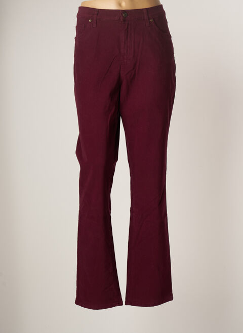 Pantalon droit femme Lcdn rouge taille : 44 16 FR (FR)