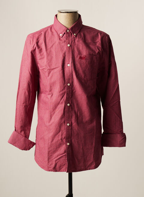 Chemise manches longues homme Superdry rouge taille : M 35 FR (FR)