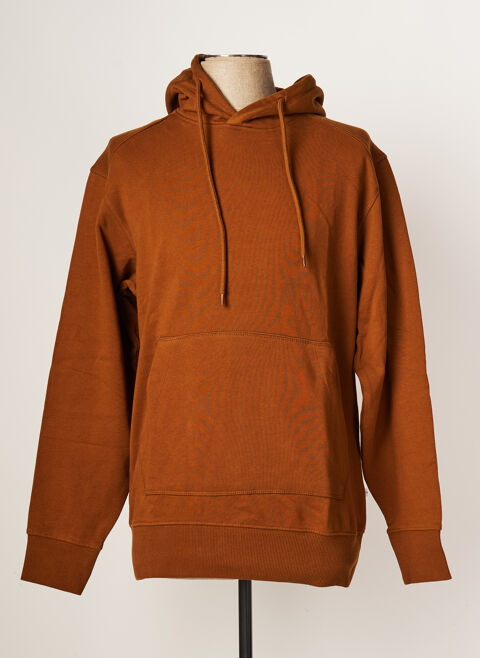 Sweat-shirt  capuche homme Selected marron taille : S 25 FR (FR)
