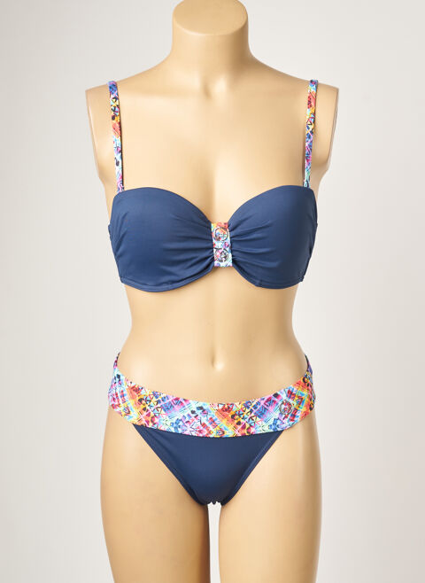 Maillot de bain 2 pi&egrave;ces femme Lpb bleu taille : 80C S Vtements