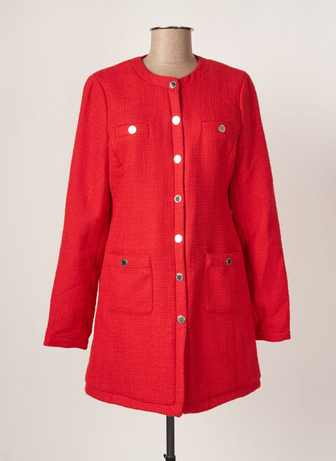 Manteau long femme Morgan rouge taille : 44 47 FR (FR)