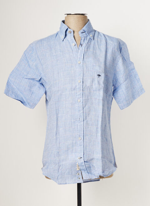 Chemise manches courtes homme Fynch-Hatton bleu taille : S 28 FR (FR)