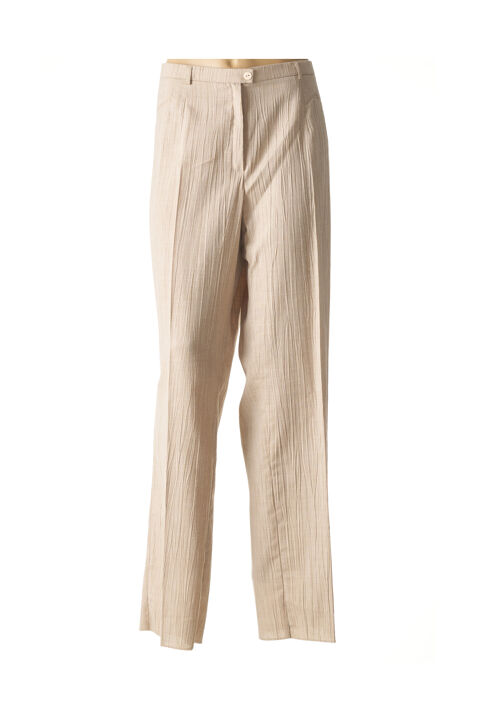 Pantalon droit femme Christian Marry beige taille : 52 22 FR (FR)