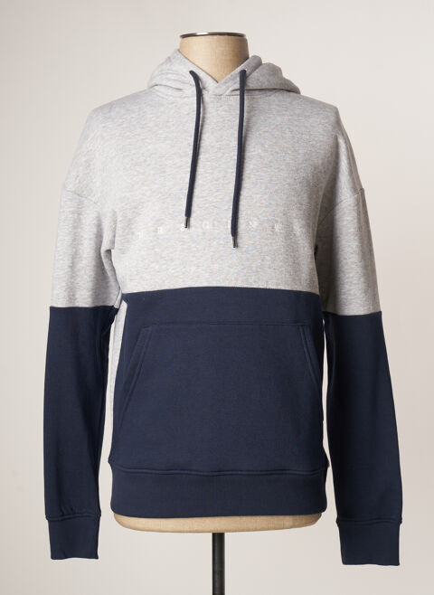 Sweat-shirt  capuche homme Jack & Jones gris taille : S 16 FR (FR)