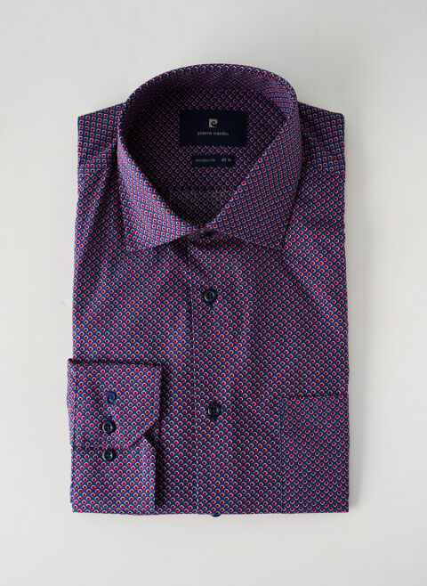 Chemise manches longues homme Pierre Cardin violet taille : L 35 FR (FR)