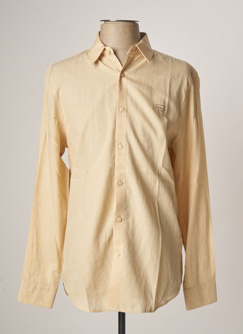 Chemise manches longues homme Guess beige taille : S 29 FR (FR)