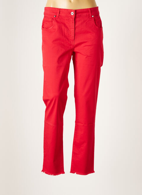 Pantalon slim femme Lauren Vidal rouge taille : 38 32 FR (FR)
