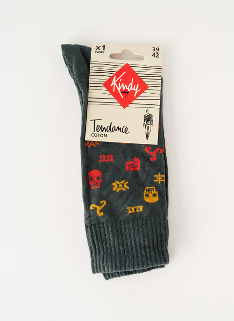 Chaussettes homme Kindy vert taille : 41 5 FR (FR)