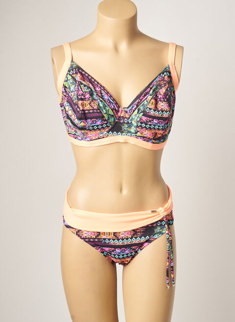 Maillot de bain 2 pi&egrave;ces femme Sun Playa rose taille : 48 Vtements