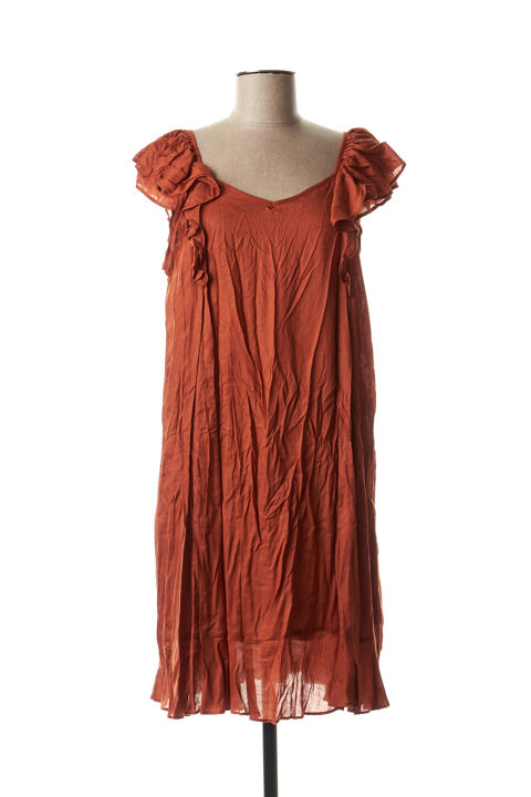 Robe mi-longue femme School Rag marron taille : 38 17 FR (FR)