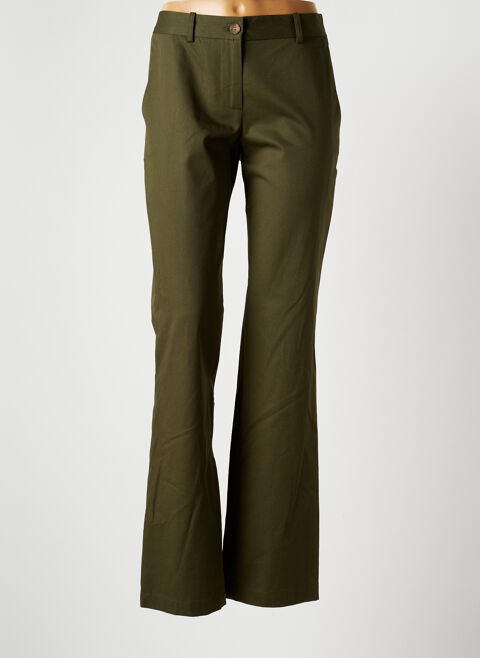 Pantalon chino femme Ines De La Fressange vert taille : 38 84 FR (FR)