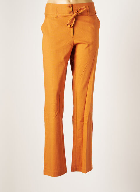 Pantalon droit femme Zilch orange taille : 40 35 FR (FR)