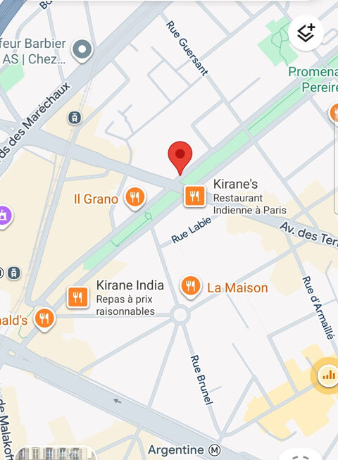 BEAU LOCAL A PEREIRE 354000 75017 Paris