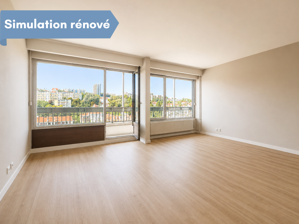 SAINT-ETIENNE BELLEVUE : BEL APPARTEMENT DE 118M2 AVEC GARAGE ET GRAND BALCON