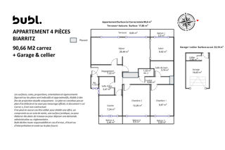  Appartement � vendre 4 pi�ces 91 m�