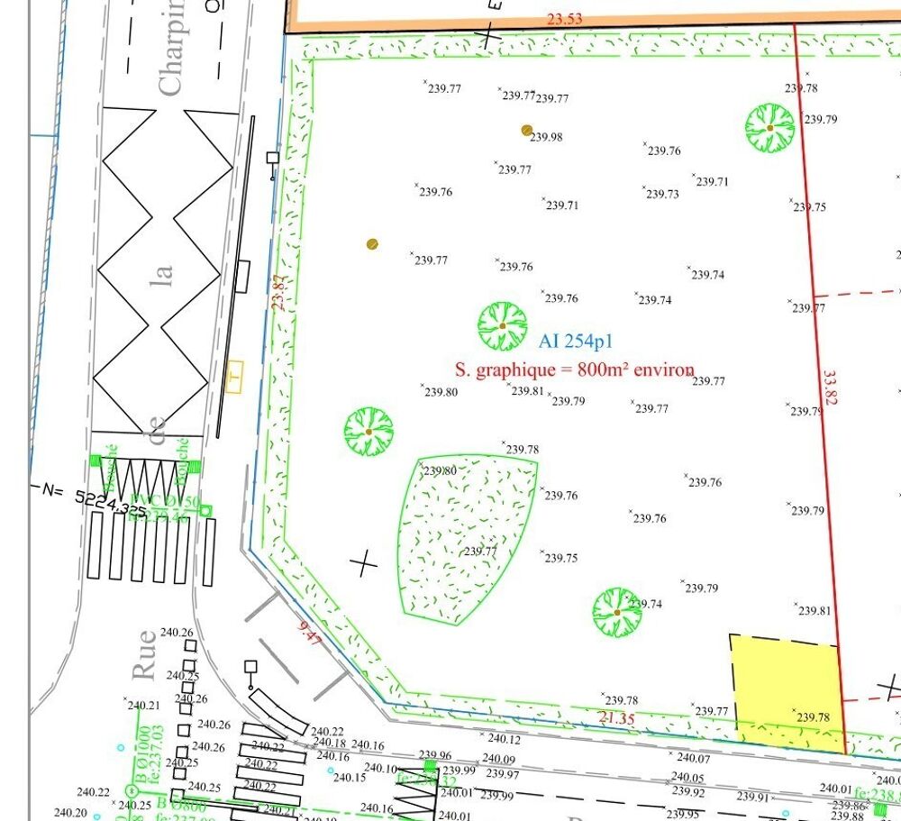 Vente Terrain SAINT-DENIS-LES-BOURG - HORS LOTISSEMENT - 800 M² Saint-denis-lès-bourg