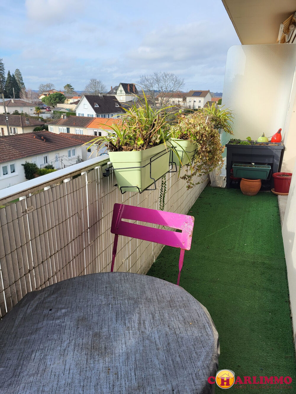 T3 avec balcon belle vue dégagée