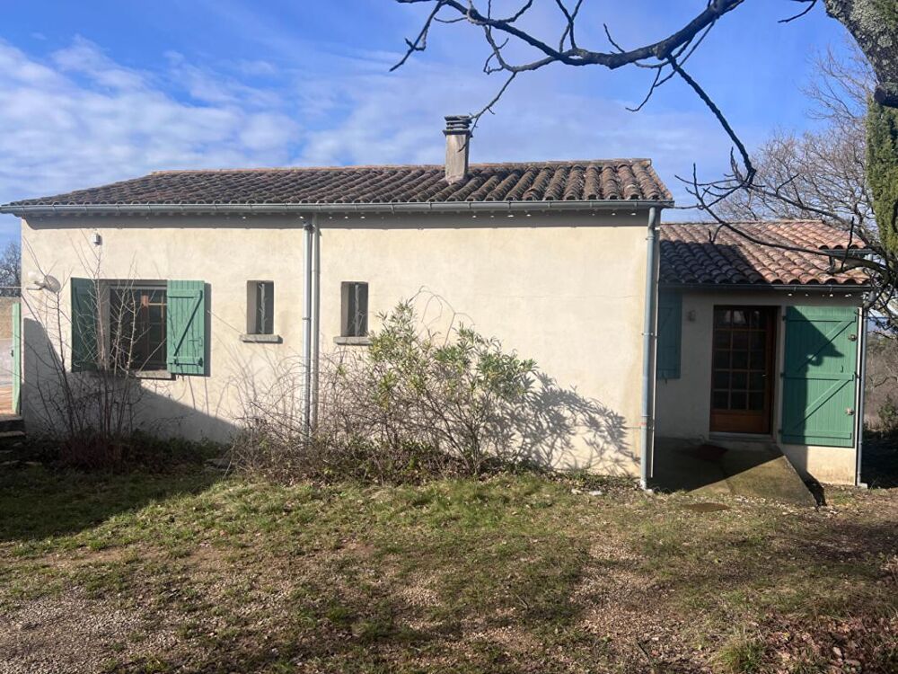 Maison de plain-pied avec piscine et terrain de plus d'1 hectare ,Secteur Barjac