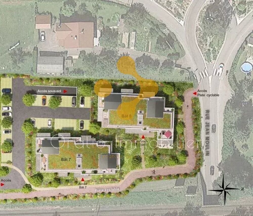Superbe T3 en rez de jardin avec terrasse